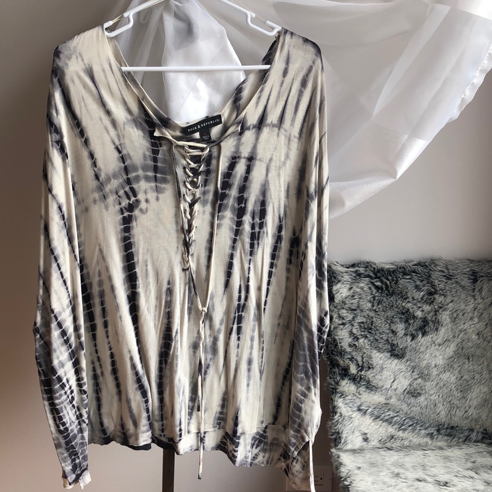 Rock & Republic tie die top